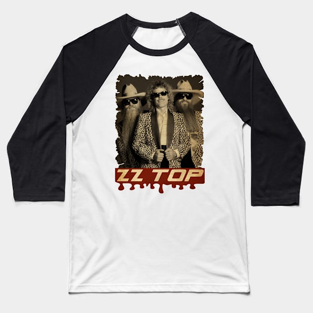 ZZ Top Vintage Baseball T-Shirt by Teling Balak